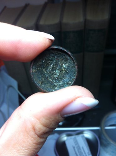 Alzenau 22.06.2014 Knopf mit Harfe hinten.JPG